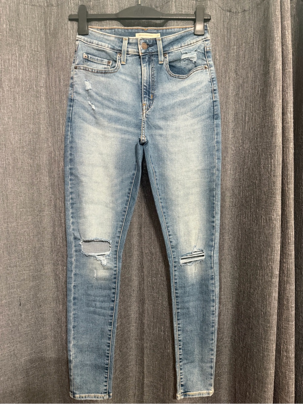 Light Blue Distressed High-Rise Women’s Jeans